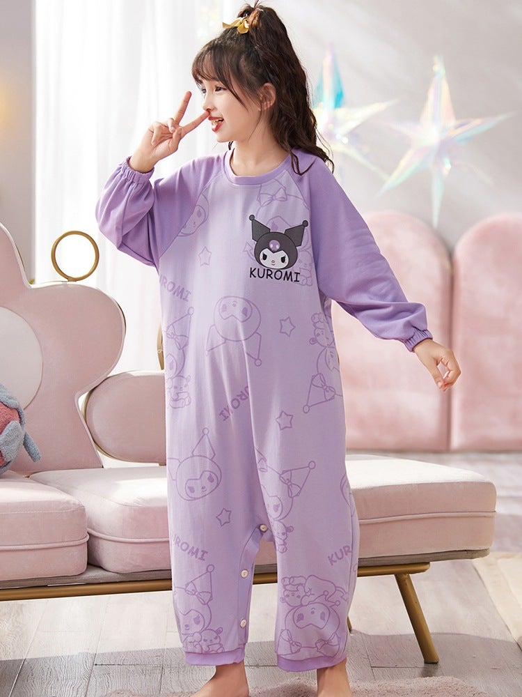 Kulomi Children'S Pajamas Girls' Comfortable Pajamas Suit Lightweight Comfortable Pajamas Cotton Sleeping Bag - Image 3